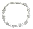 Moonstone charm bracelet, 'Moonlit Dreams'