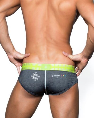 Croota Mens Low Rise Houndstooth Pattern Briefs, NB02L