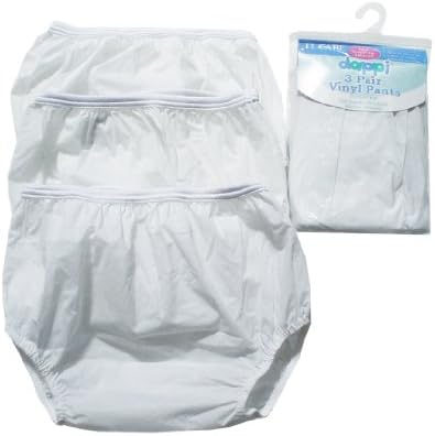 Dappi Waterproof 100% Vinyl Diaper Pants, White