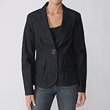 Focus 2000 Womens Dark Denim Casual Blazer