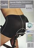 Herren Radler Retro, Funktionsunterw�sche mit Sitzpolster, schwarz