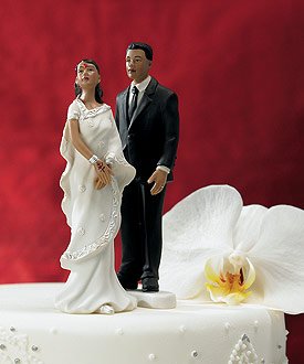 Cover image : Weddingstar Indian Bride in White Sari Mix & Match Cake Topper