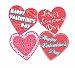 Happy Valentine's Day Heart-Shaped Decorations - 12 pk.