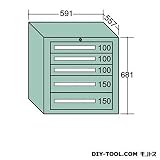 大阪製罐 ライトキャビネット 幅×奥行×高さ:591×557×681mm （5-606）