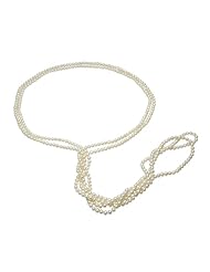 100" 5-6mm Endless White Freshwater Pearl Necklace
