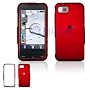 Samsung Eternity A867 Cell Phone Red Rubber Feel Protective Case Faceplate Cover