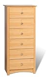 Prepac 6 Drawer Maple Lingerie Chest