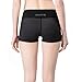 BALEAF Women's Swim Yoga Shorts Running Workout Volleyball Athletic Shorts Side Pockets Non See-Through Heather Black Size L