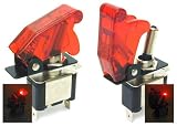 New! Missile Toggle Switch Red Illuminated Nitrous NOS Hydraulic