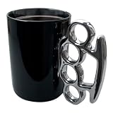 Produkt-Bild: Thabto Schlagringtasse - schwarz mit silbernem Henkel