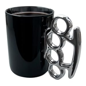 Black Knuckle Duster Mug UK