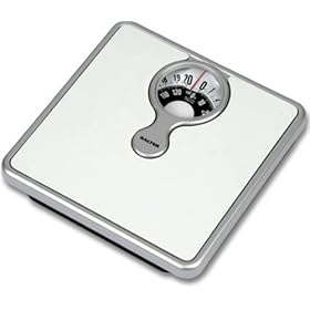 Salter 484 Mechanical Bathroom Scale with Magnifying Lens