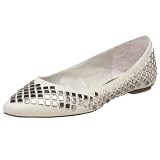 STEVEN By Steve Madden Women's Stardom Pointed Toe Flat,Bone,6.5 M