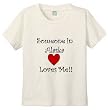 SOMEONE IN ALASKA LOVES ME - BigBoyMusic Youth Designs - White T-shirt