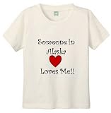 SOMEONE IN ALASKA LOVES ME - BigBoyMusic Youth Designs - White T-shirt