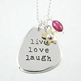 Live, Love, Laugh Sterling Silver 18