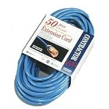Coleman Cable 02468 14/3 SJTW Low-Temp Outdoor Extension Cord with Lighted End, 50-Foot