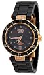 Oniss ON642-LRG1 Women's Rose Gold Trim Diamond Accented Black Ceramic Watch