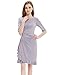 Ever Pretty Half Sleeve Ruched Waist Ruffles Stretchy Wear to Work Dress 03900
