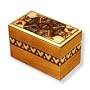 Wooden Box, 5037, Polish Handcrafted Card Box with King of Hearts, 5"x3"x3'.