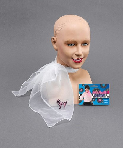 Imagen principal de 1950s White Poodle Neck Scarf (accesorio de disfraz)