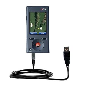 Classic Straight Usb Cable For The Upro Upro Golf Gps With Power Hot Sync And Charge Capabilities - Uses Gomadic Tipexchange Technology