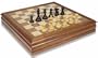 Deluxe Old Club in Ebonized Boxwood with Chess & Backgammon Case - 3.25" King