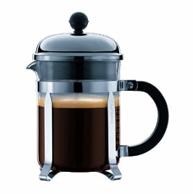 Bodum Chambord 4 cup French Press Coffee Maker, 17 oz, Chrome: Kitchen &amp; Dining