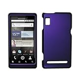 Purple Rubberized Hard Cover Crystal Case for Motorola Droid 2 A955 [Access ....