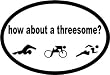 BaySix Triathlon Threesome Magnet