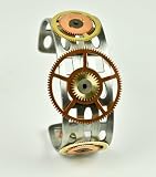 Steampunk Gear Bracelet Copper Mechanical Instrument Anime Cosplay Old Time Goth
