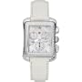 MICHELE Deco Moderne Diamond White Alligator