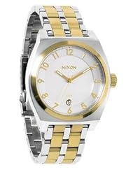 Nixon Womens Monopoly Analog Watch, Color: Silver / Champagne Gold