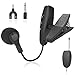 Wireless Instrument Microphone,UHF Clip Condenser Mic,for Horns,Trumpets,Clarinets, Saxophones, Cello, Computer, Phone, Speakers, Voice Amplifier 131ft Range, 1/8 and 1/4'' Port