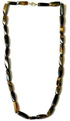 Handmade Gemstone Jewelry Tigers Eye Necklaces17 inches