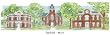 Randolf - Macon College - Collegiate Colors - 5" x 13" Framed Prints