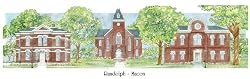 Randolf - Macon College - Collegiate Sculptured Ornament