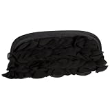 Magid Ruffle Rounded Clutch
