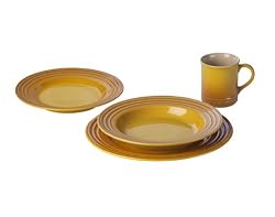 Le Creuset Stoneware 16-Piece Dinnerware Set, Dijon
