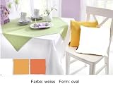 Produkt-Bild: MAGMA HEIMTEX - Tischdecke FINO - 135x190cm - oval weiss