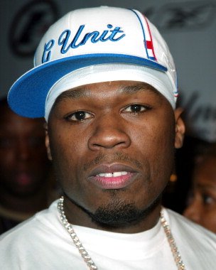 50 Cent 12x16 Matte Color Photo (Wearing G Unit Cap)
