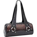 Alligator Skin Embossed Shoulder Bag