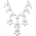 Bubble Necklace White Necklace Statement Necklace (Fn0508-Pure White)