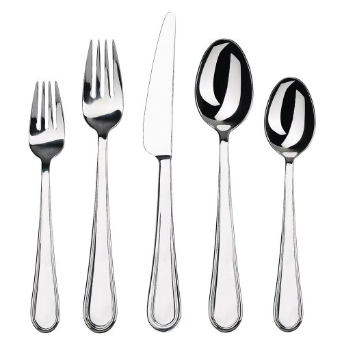 Gourmet Settings Oxford 20-Piece Flatware Set, Service for 4