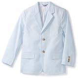 Kitestrings Boys 8-20 Seersucker Blazer, Blue Stripe, 10