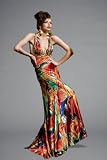 Swirling Red Print Prom Dresses by Jovani