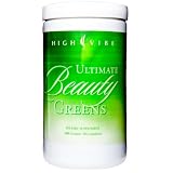 Ultimate Beauty Greens by High Vibe Health & Healing, Super Food Smoothie Mix, 300 Gram Full Spectrum Nourishment with over 15 Years of Research & Packed WIth 75 Ingredients, Only 38 Calories High Energy Before Yoga Shake, Green Papaya, Ginkgo Biloba Leaf, Organic Quinoa Sprouts, Nettle Leaf, Green Tea, Ginger & Much More, Sweet & Tasty, No Artificals, Made In USA