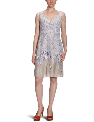 Damen Kleid mini 50119530070 flower garden dress Gr. 38 Beige 8229 Damen Kleid mini 50119530070 flower garden dress Gr. 38 Beige 8229
