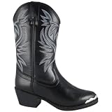 Black Mesquite Cowboy Boot with Toe Tip by Renton Western Wear