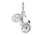 Amore LaVita(tm) Sterling Silver 3-D Enameled Bicycle w/Lobster Clasp Charm (Moveable) for Charm Bracelet